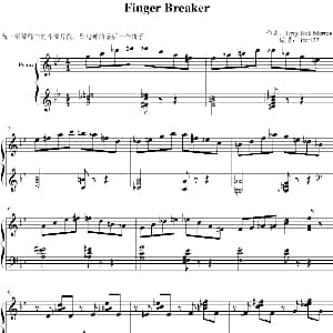 Finger Breaker 钢琴谱