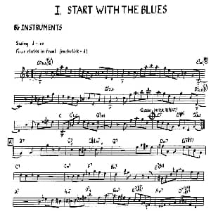 萨克斯谱 | START WITH THE BLUES