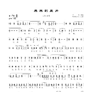 未来的底片_通俗唱法乐谱_词曲:刀郎 刀郎