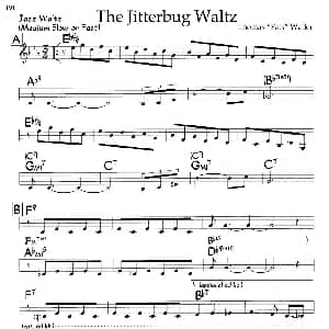 The Jitterbug Waltz 钢琴谱