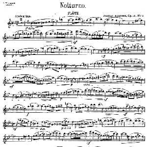 长笛曲谱 | Notturno Op.55 No.3 丹麦 安德森