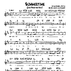 SUMMERTIME 降B爵士乐谱