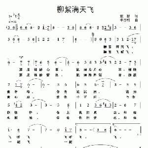 柳絮满天飞_通俗唱法乐谱_词曲:戴靓 李志明