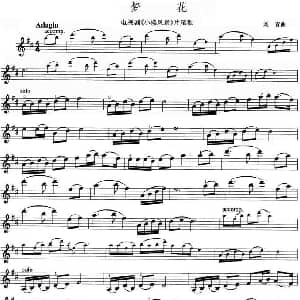 小提琴谱 | 梦花 电视剧 小楼风景 片尾歌 刘青