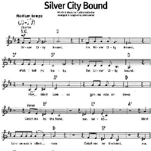 蓝调音乐:Silver City Bound_外国歌谱