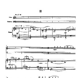 巴松双簧管与钢琴三重奏 2 总谱 安德列 普列文