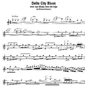 萨克斯谱 | Delta City Biues