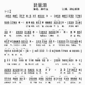 琵琶泪_歌谱投稿