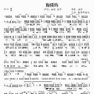 你懂的_歌谱投稿_词曲:后弦 后弦