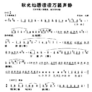 川剧 秋光灿碧澄澄万籁声静 长生殿 李隆基 杨玉环对唱