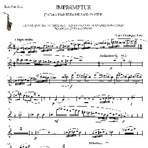 萨克斯谱 | IMPROMTUS 中音萨克斯分谱