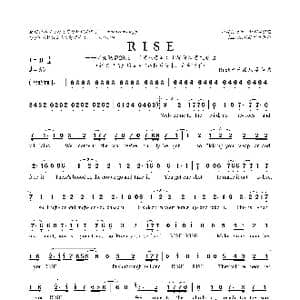 RISE_歌曲简谱_词曲:Riot音乐团队 Riot音乐团队