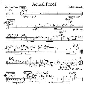 Actual Proof 钢琴谱