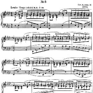 斯克里亚宾 钢琴练习曲 Op.8 No.8 Alexander Scriabin Etudes 钢琴谱 斯克里亚宾