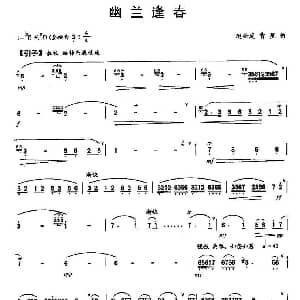 笛子谱 | 幽兰逢春 赵松庭 曹星