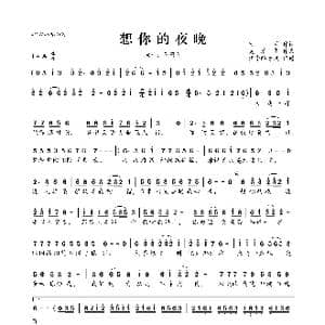 想你的夜晚_歌曲简谱_词曲:欣兰 吴清华