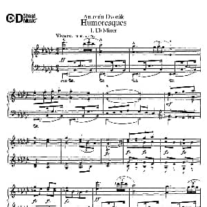 8 Humoresques Op.101 钢琴谱 安东宁 德沃