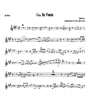 萨克斯谱 | I'll Be There 次中音萨克斯