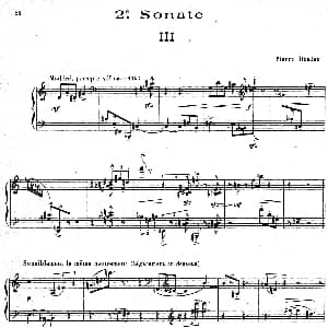 布莱兹第二钢琴奏鸣曲 钢琴谱 皮埃尔 布莱兹