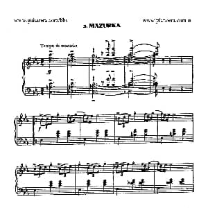 Masquerade Suite 钢琴谱 哈恰图良