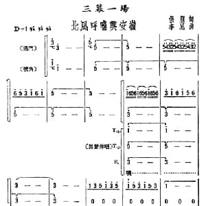 北风呼啸兴安岭_合唱歌谱_词曲:侣朋 李尼