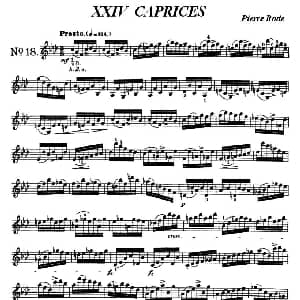 小提琴谱 | 24首小提琴练习曲之18 罗德