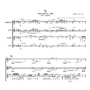 当合唱谱_歌曲简谱