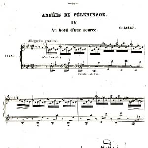 旅行岁月 钢琴谱 李斯特