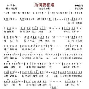 为何要相遇_歌曲简谱_词曲:申光惠 李智英