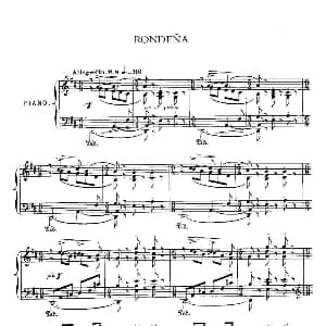 Iberia Suite Rondena 钢琴谱 阿尔贝尼兹