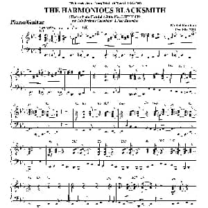 THE HARMONIOUS BLACKSMITH 钢琴 吉他分谱