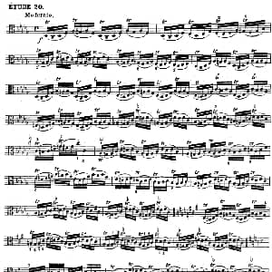 克莱采尔 中提琴练习曲40首 ETUDE 20 23