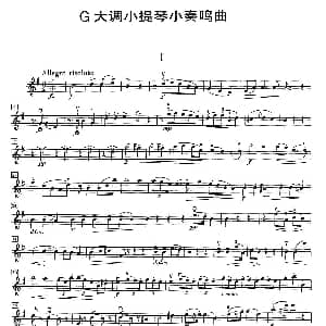 小提琴谱 | G大调小提琴小奏鸣曲 作品100 Sonatina G Major op.100 德沃夏克 Dvorak