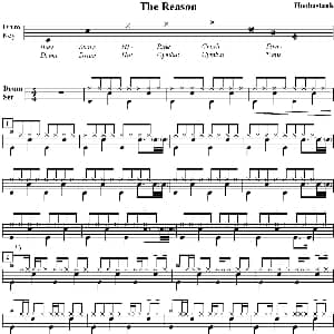 Hoobastank The reason 爵士鼓谱