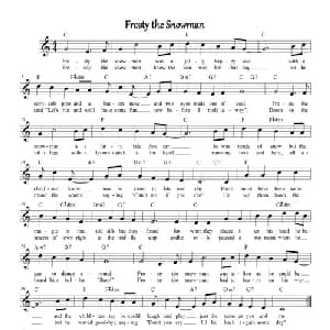 Frosty The Snowman_儿歌乐谱_词曲:杰克.罗林 杰克.罗林