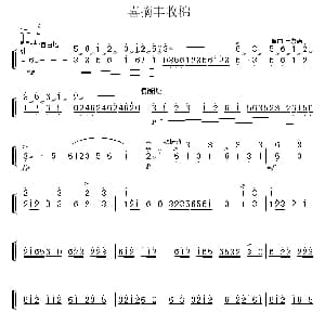 扬琴谱 | 喜摘丰收棉