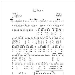 红枫叶_歌曲简谱_词曲:赵金朝 侯卫国