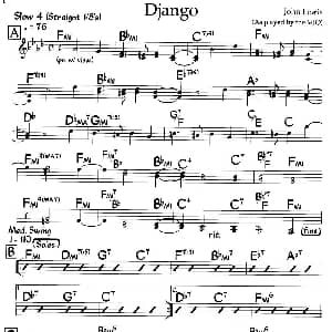 Django 钢琴谱