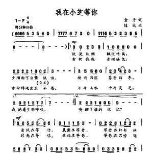 我在小芝等你_民歌简谱_词曲:金丹 陈波