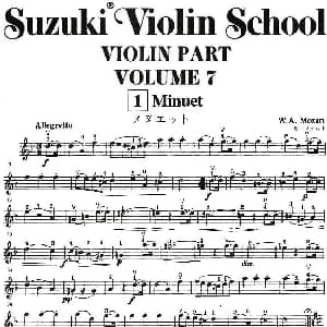 小提琴谱 | 铃木小提琴教材第七册 Suzuki Violin School Violin Part VOLUME 7 铃木镇一