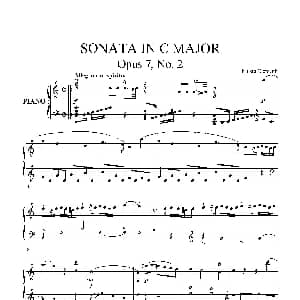 Sonata in C Major Op.7 No.2 钢琴谱 穆齐奥 克莱门蒂