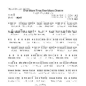 日 One More Time,One More Chance_歌曲简谱_词曲:山崎将义 山崎将义