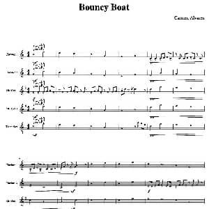 萨克斯谱 | Bouncy Boat 颠簸的船 五重奏总谱