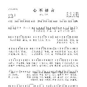 心不择言_歌曲简谱_词曲:付遮书 月千宸