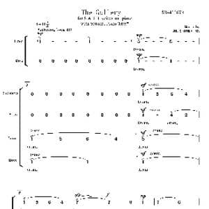 THe Gallery 混声四部合唱谱_歌曲简谱