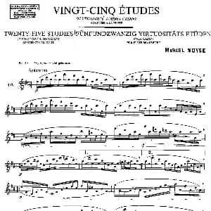 长笛曲谱 | Moyse 25 Studies after Czerny flute 之16 25首改编自车尔尼作品的练习曲 Moyse