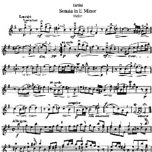 小提琴谱 | Sonata in E Minor