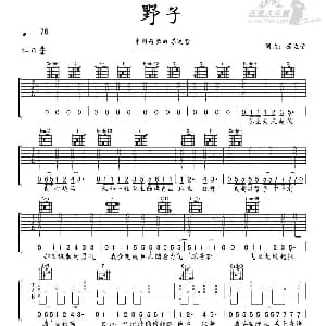 野子 吉他谱 苏运莹 苏运莹 苏运莹