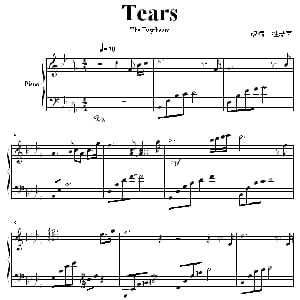 Tears 钢琴谱