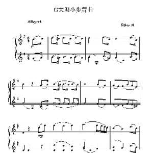 贝多芬G大调小步舞曲_歌谱投稿_词曲: 贝多芬曲 wss编